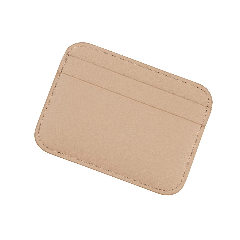 Balenciaga Card Case Wallet Calf Leather Beige Cream
